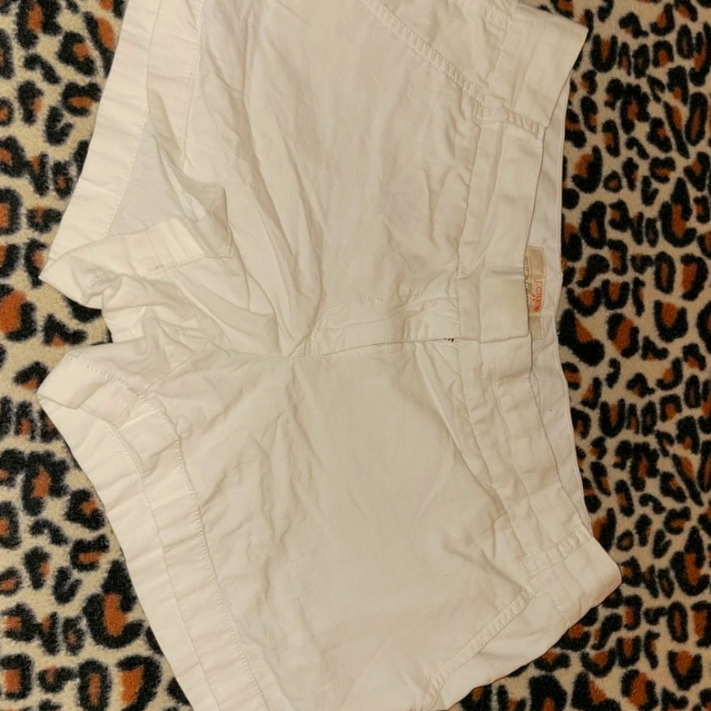 White women's size 8 j crew shorts